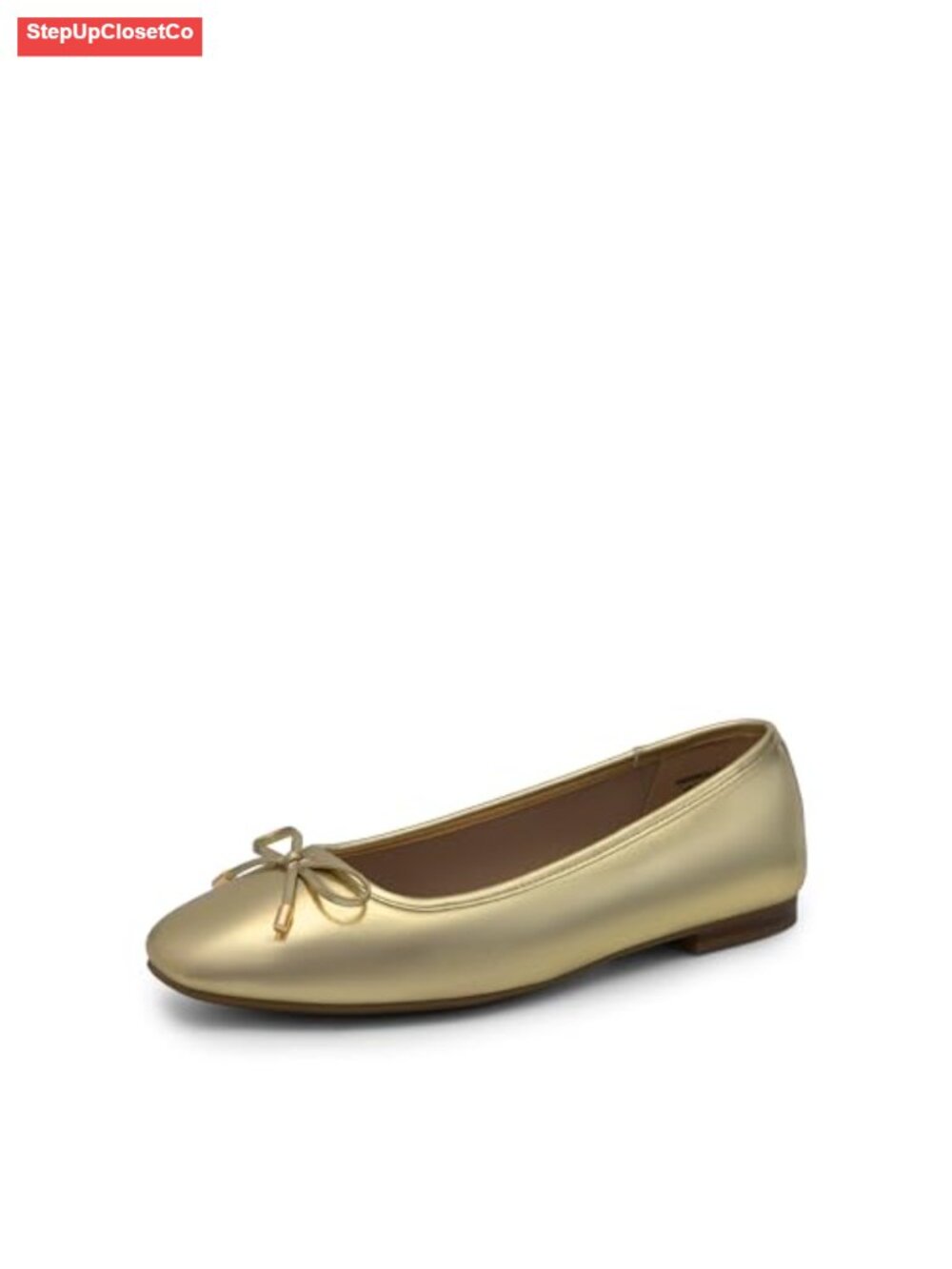 Womens Square Toe Ballet Flats Comfortable Dress Shoes Faux Leather Slip On